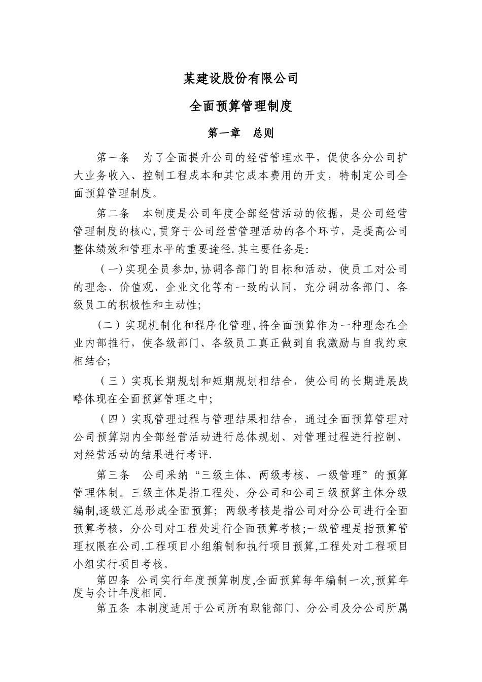 全面预算管理制度_第2页