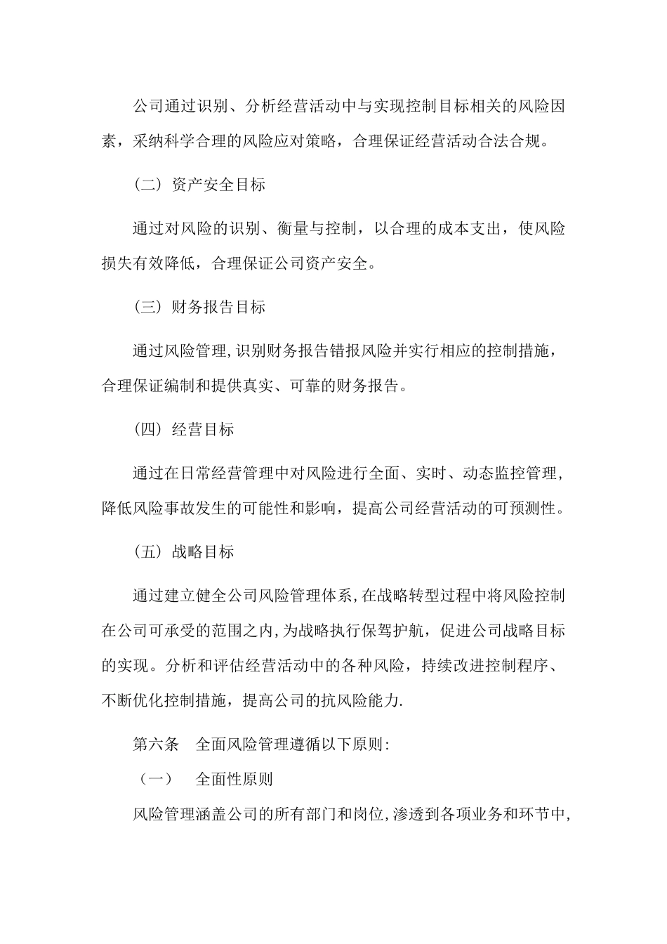 全面风险管理制度_第2页