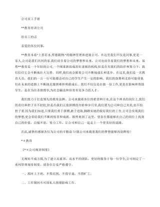 公-司-员-工-手-册汇总