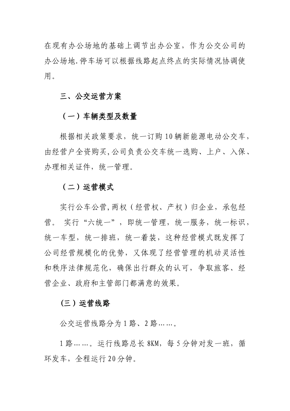公交公司运营方案_第2页