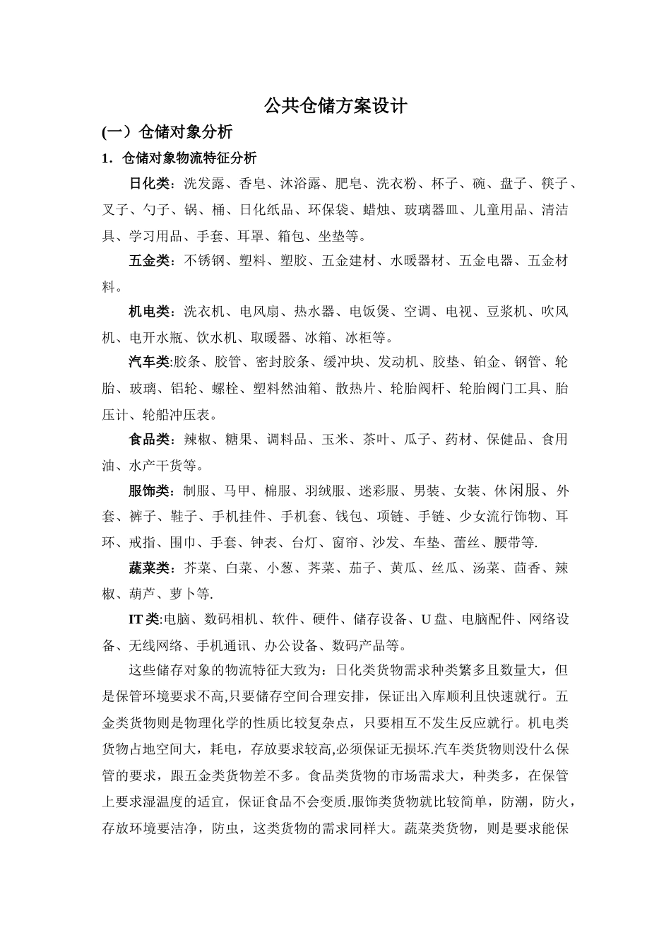 公共仓储方案设计_第1页