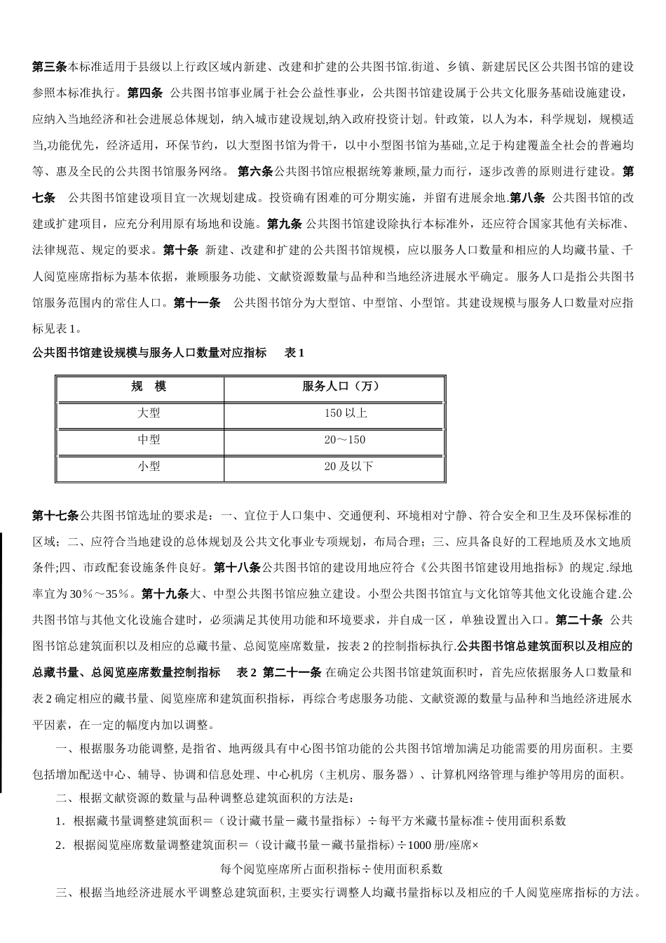 公共图书馆建设标准_第1页