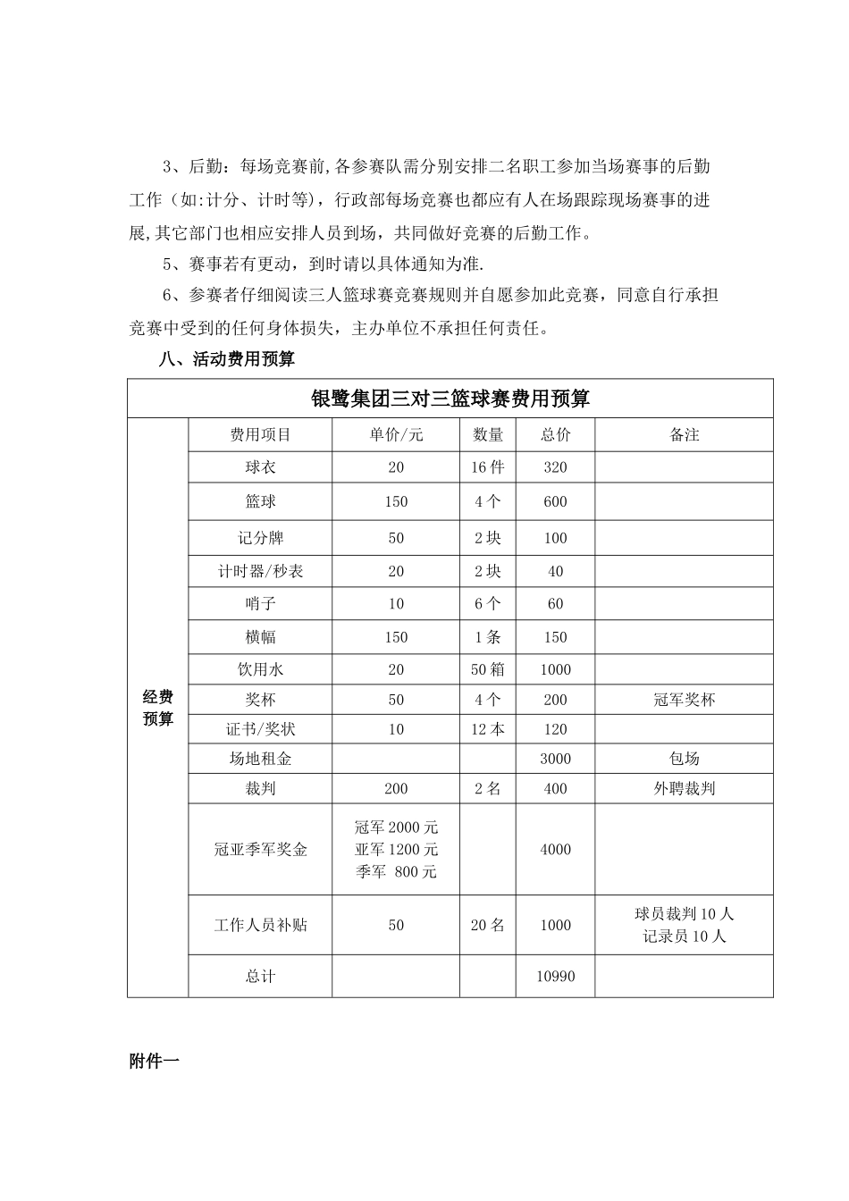 公司-三对三篮球赛活动策划方案_第3页