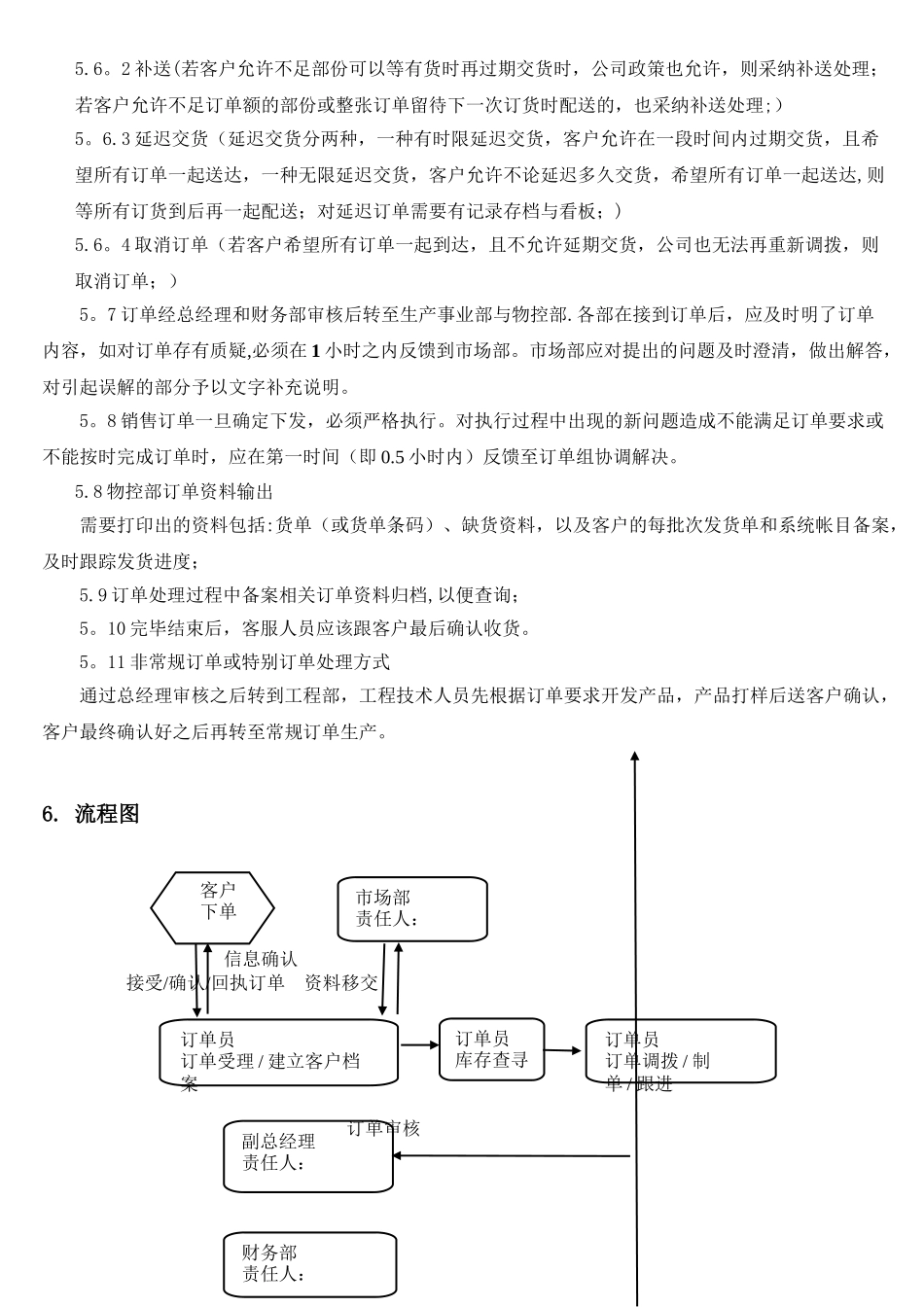 公司-市场营销部订单管理流程_第3页