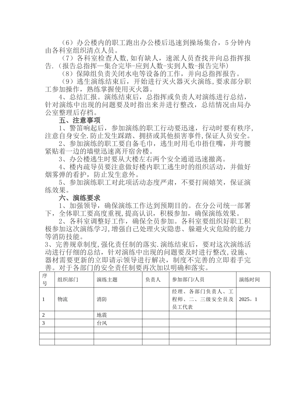 公司2025应急演练计划_第3页