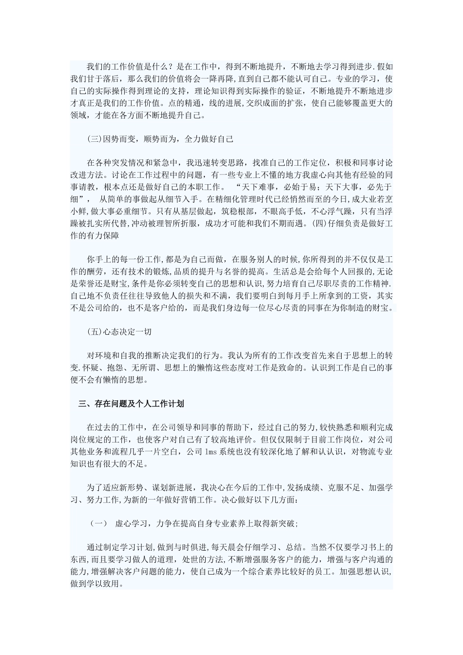 公司业务员个人工作总结_第2页
