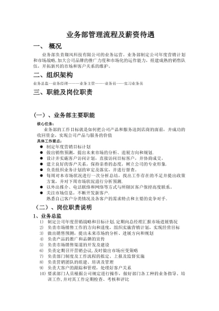 公司业务部管理细则