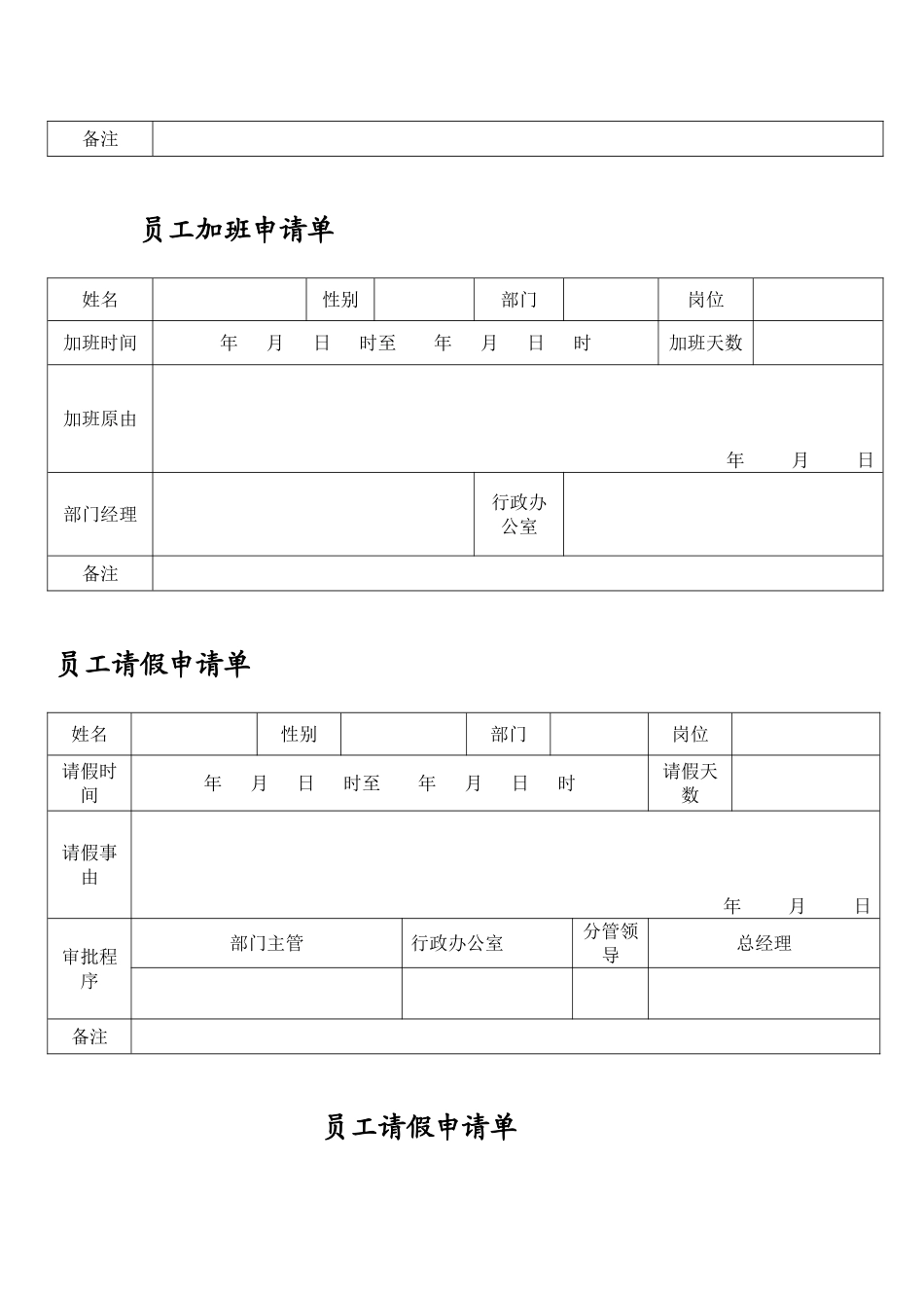 公司企业最常用表单范本大全_第3页