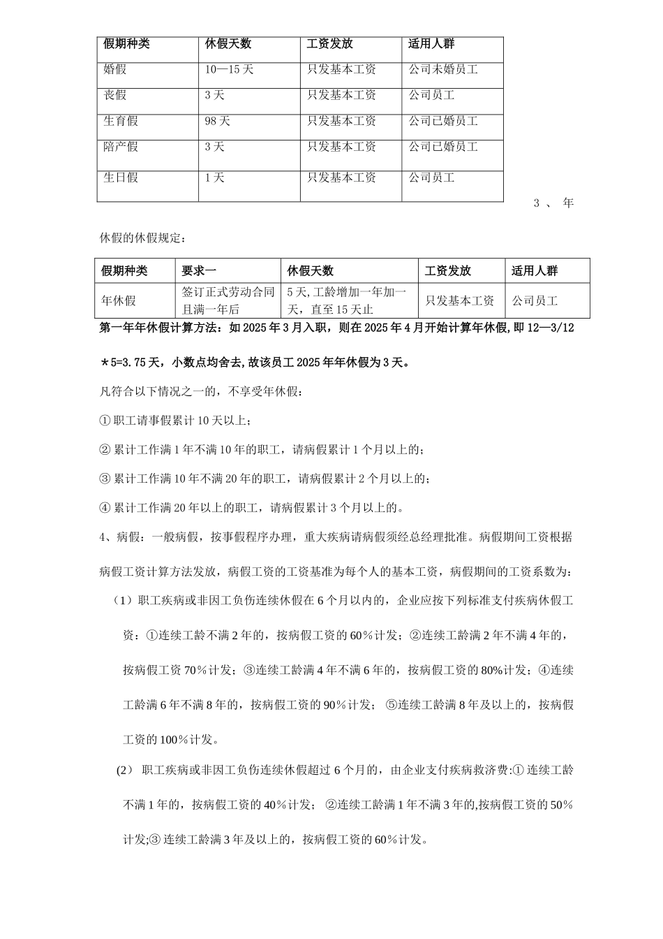 公司休假管理制度08202_第2页