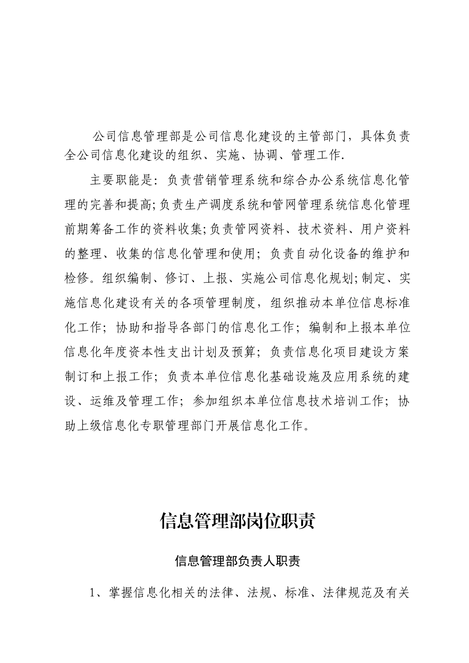 公司信息管理部职责_第2页