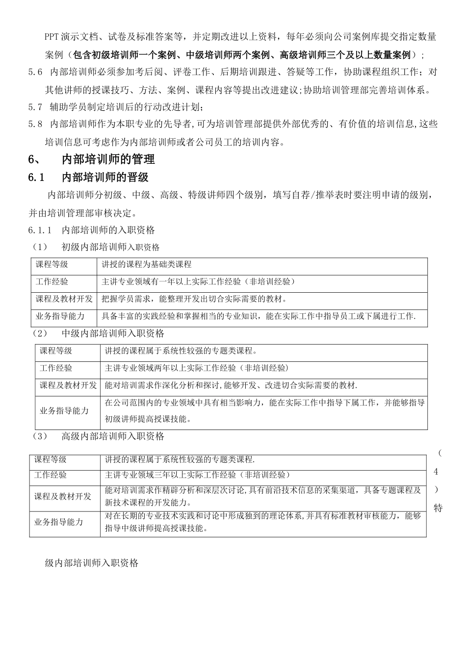 公司内部培训师管理制度_第3页