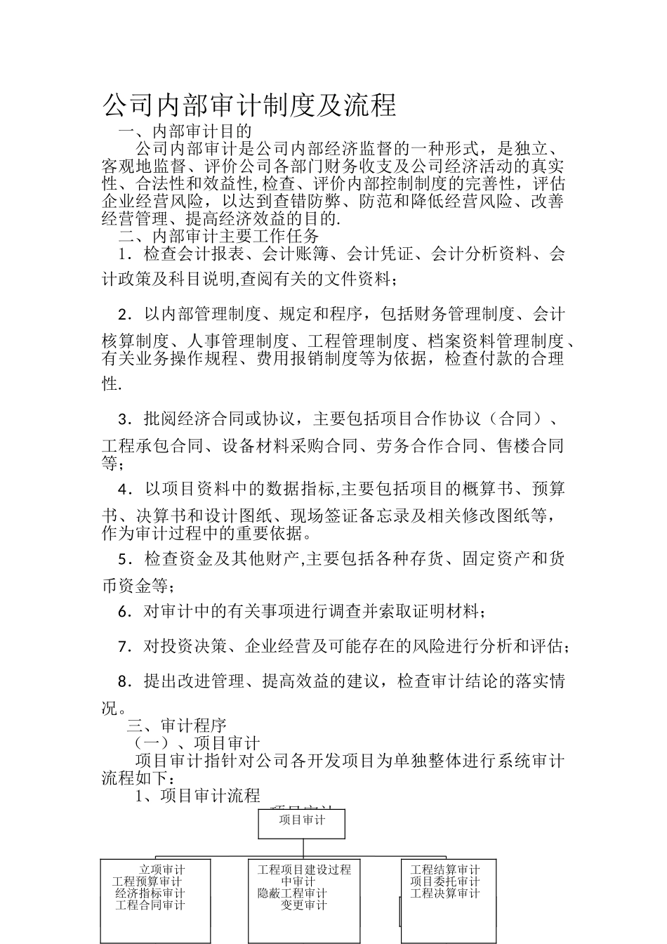 公司内部审计制度及流程_第1页