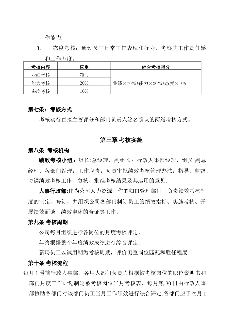 公司制度管理-员工绩效考核管理办法1_第2页