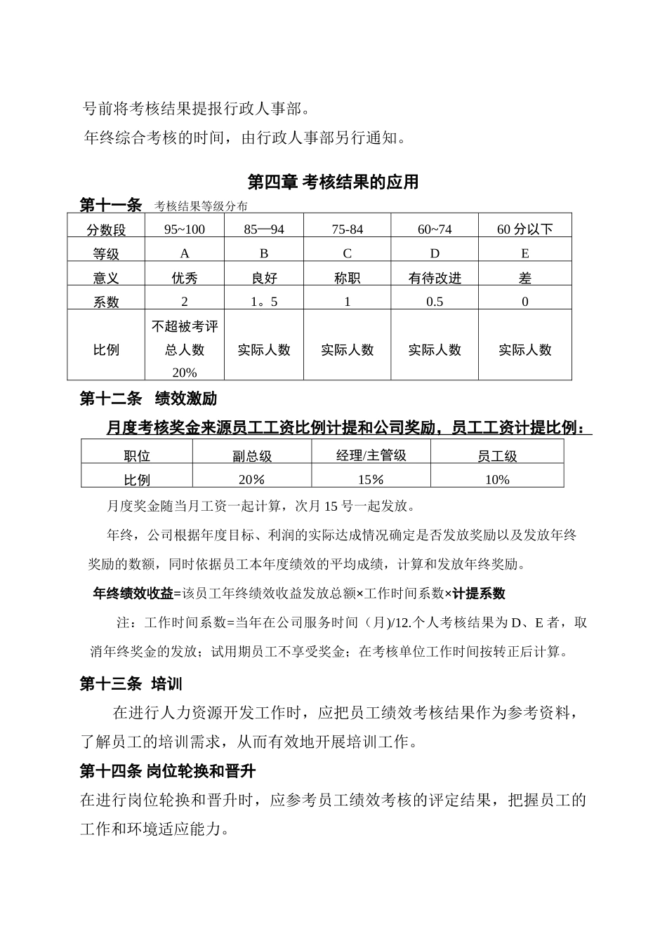 公司制度管理-员工绩效考核管理办法1_第3页
