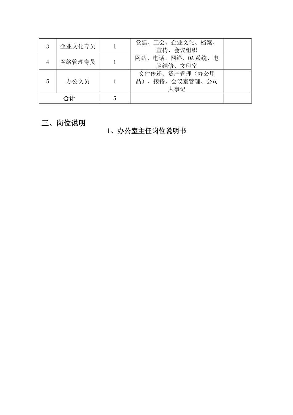 公司办公室工作职责与岗位设置-_第2页