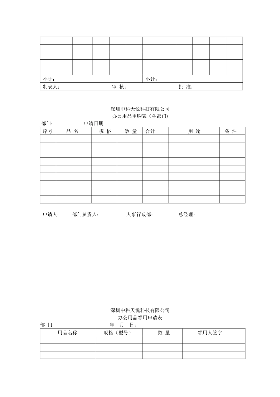 公司办公用品的管理办法_第3页
