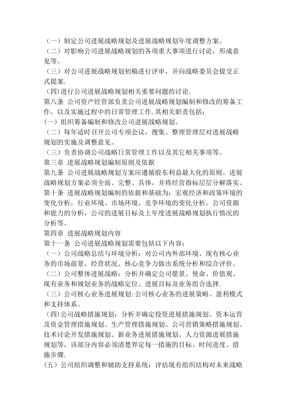 公司发展战略规划管理规定_第2页