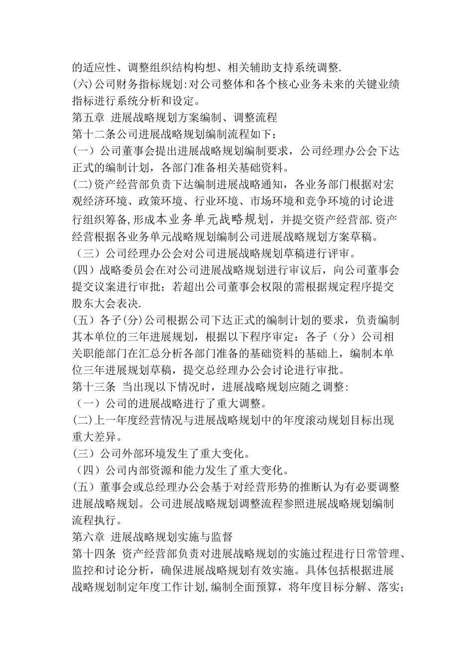 公司发展战略规划管理规定_第3页