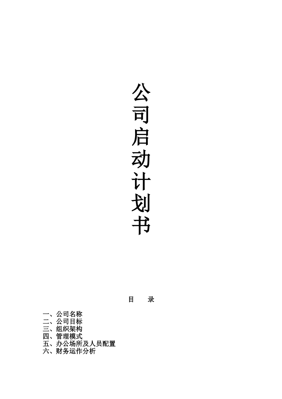 公司启动计划书20250130_第1页