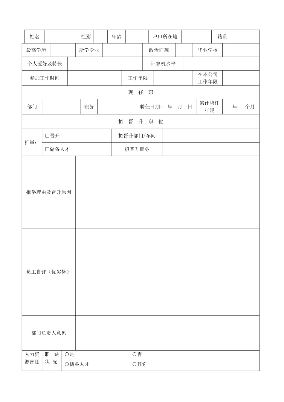 公司员工岗位晋升管理制度43639_第3页