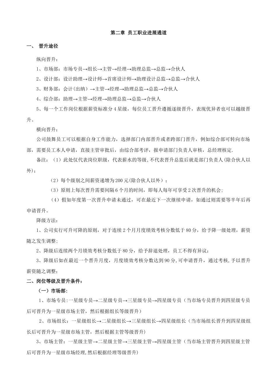 公司员工晋升管理制度完整版17385_第2页