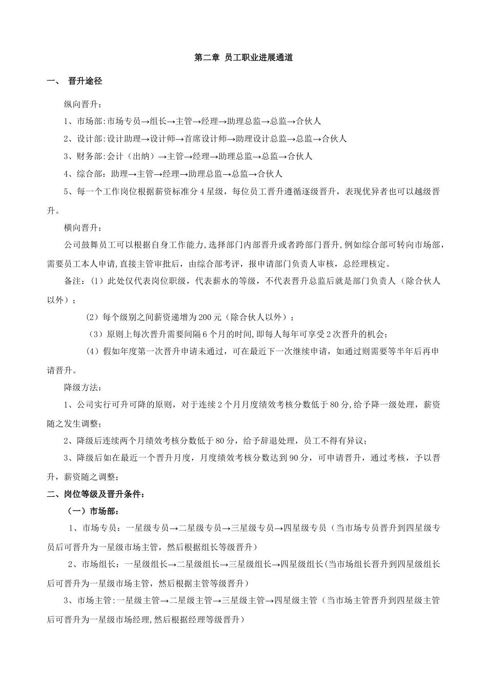 公司员工晋升管理制度完整版08598_第2页