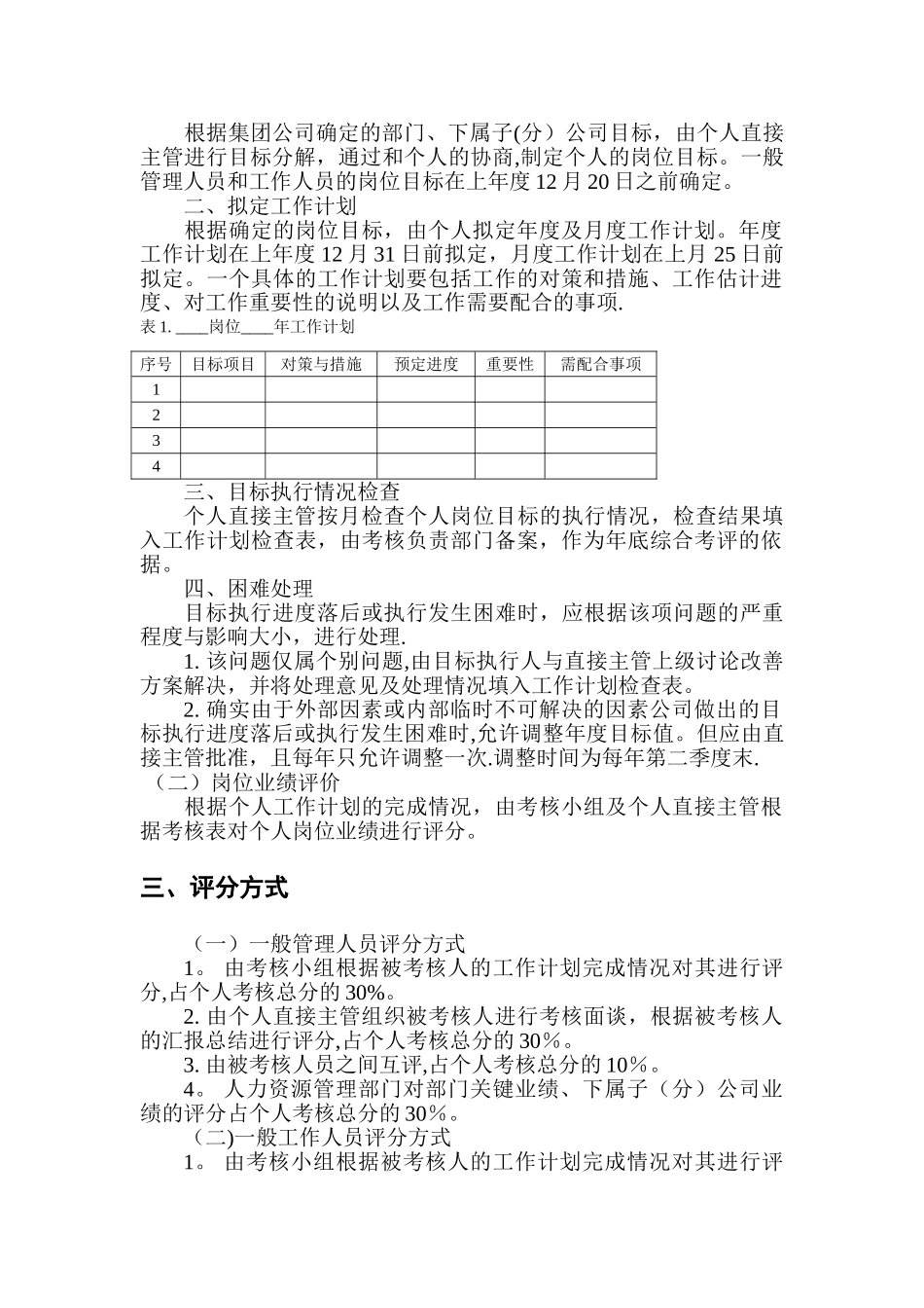 公司员工绩效考核方案90651_第3页