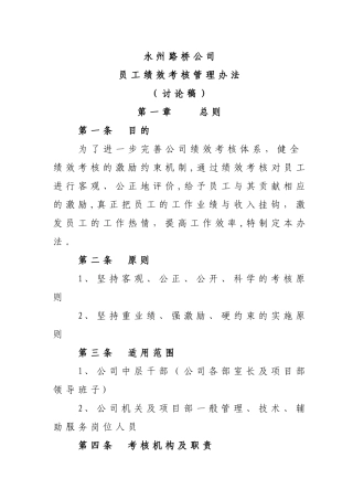 公司员工绩效考核管理办法2025