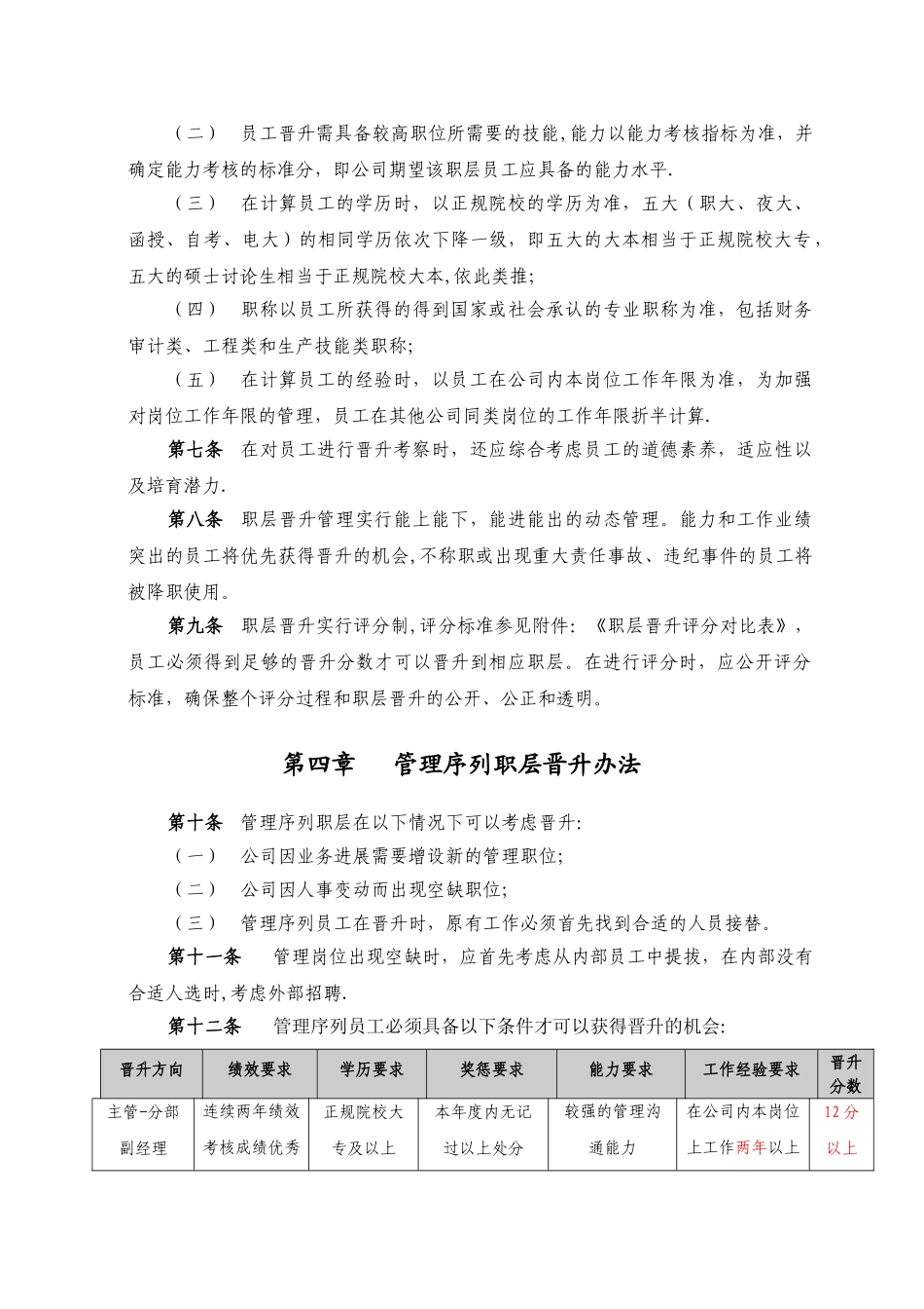 公司员工职层晋升管理办法_第2页