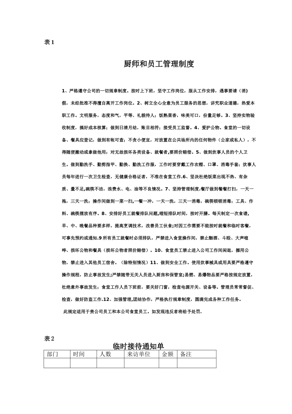 公司员工食堂经营管理方案_第3页