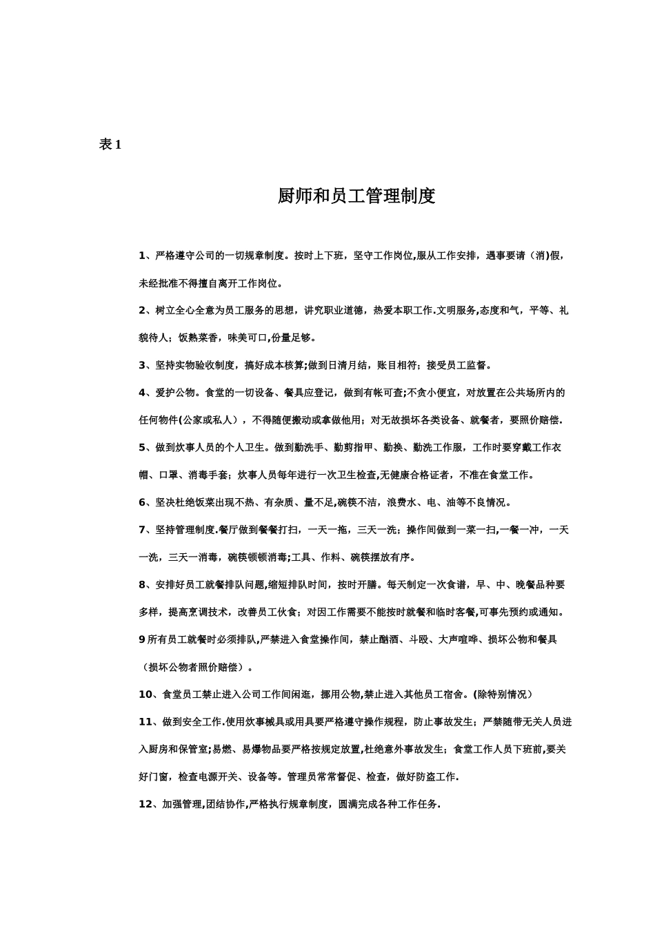 公司员工食堂经营管理方案_第3页