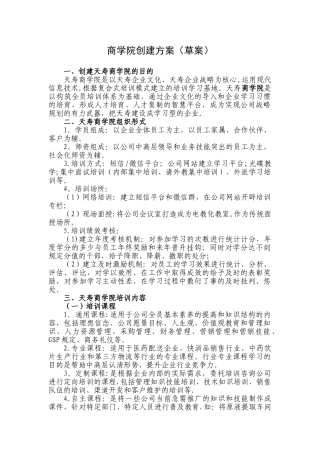 公司商学院创建方案-