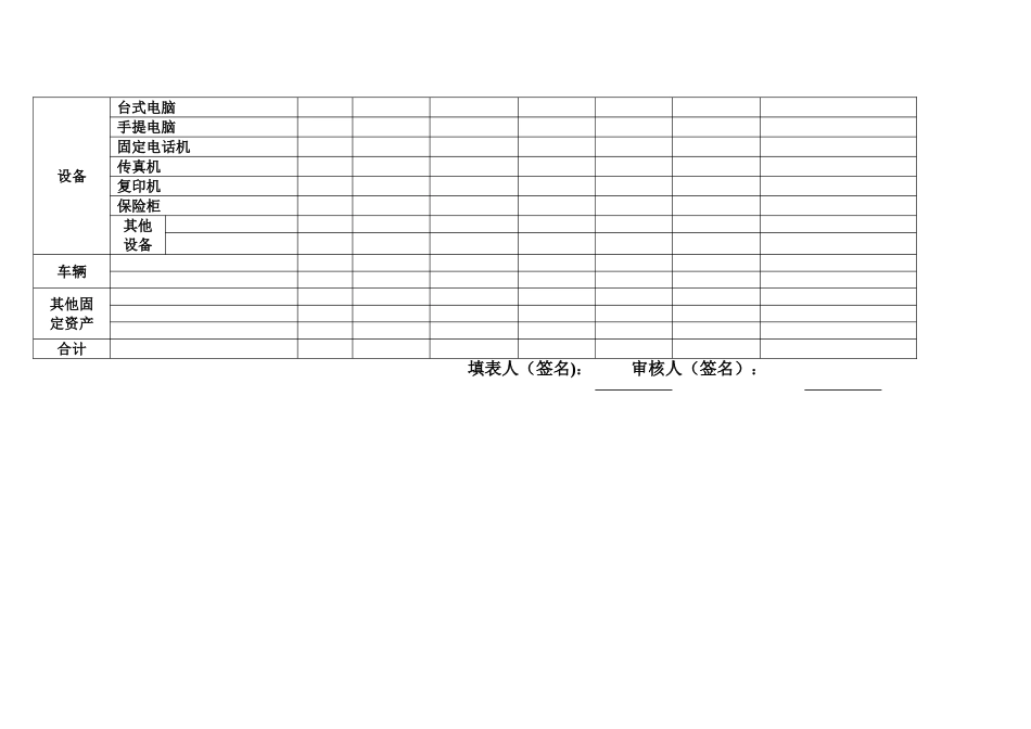 公司固定资产登记表_第2页