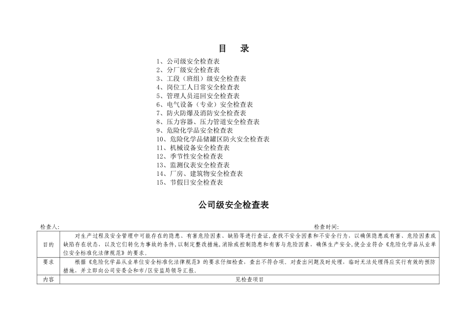 公司安全检查表22524_第2页