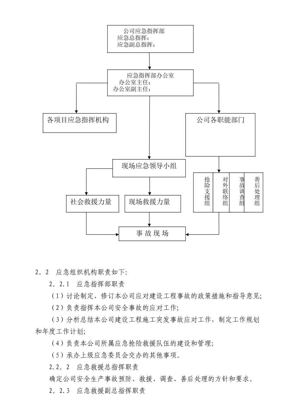 公司安全生产事故灾难应急预案_第3页
