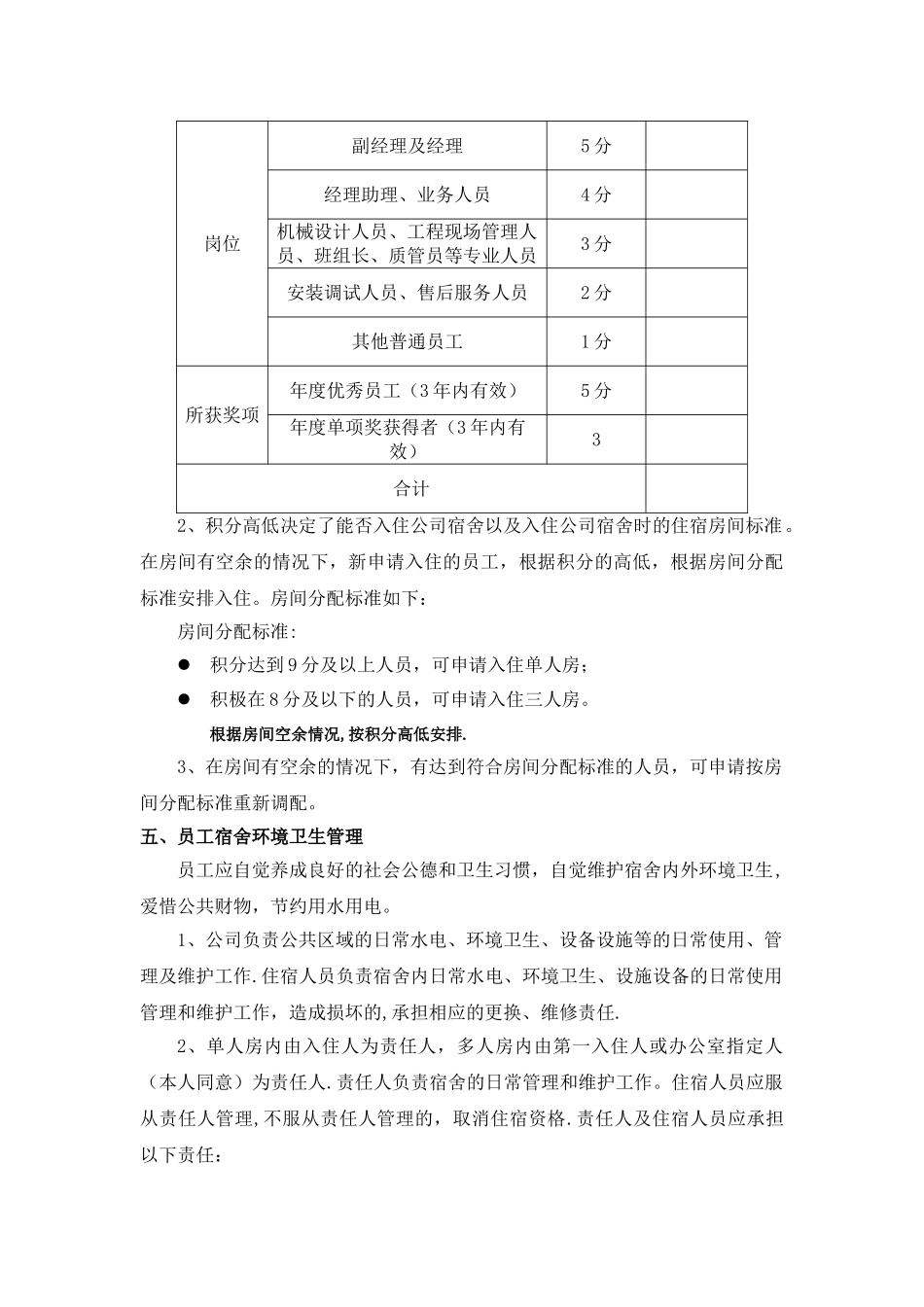 公司宿舍分配及管理办法2025-6-23_第2页