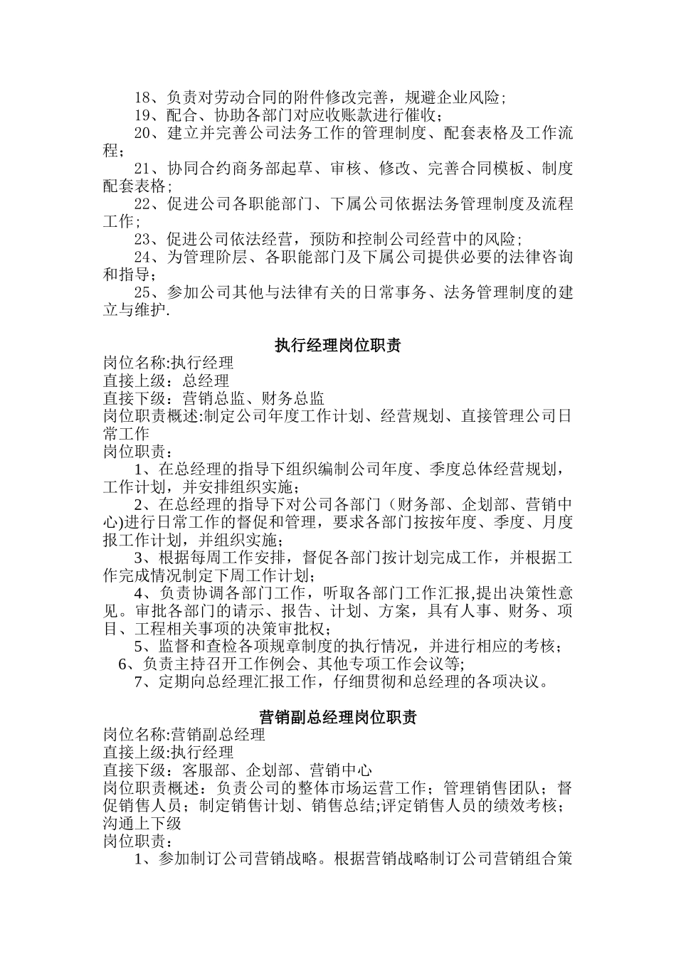公司岗位职责模板_第3页