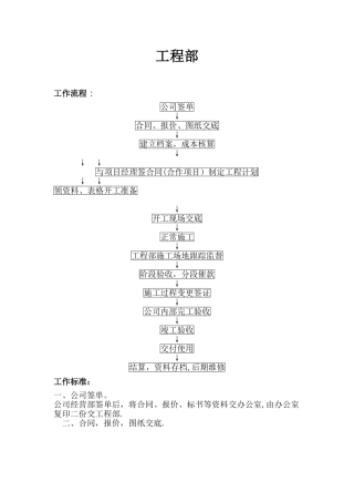 公司工程部流程