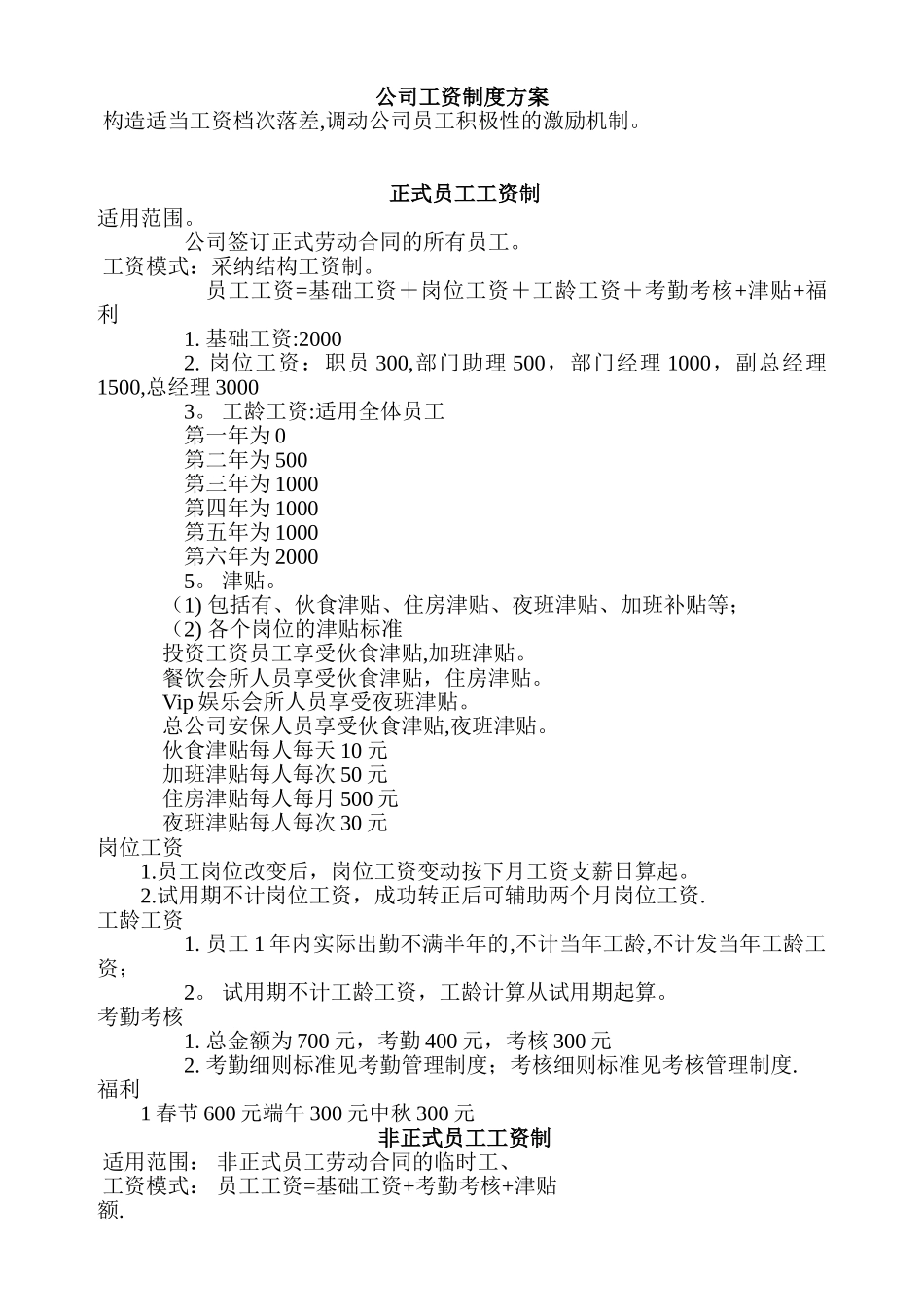 公司工资制度方案_第1页