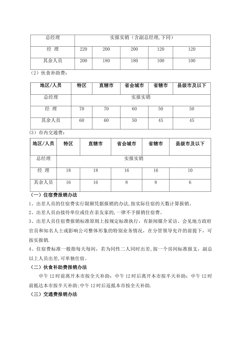 公司差旅费报销管理制度及流程11586_第2页
