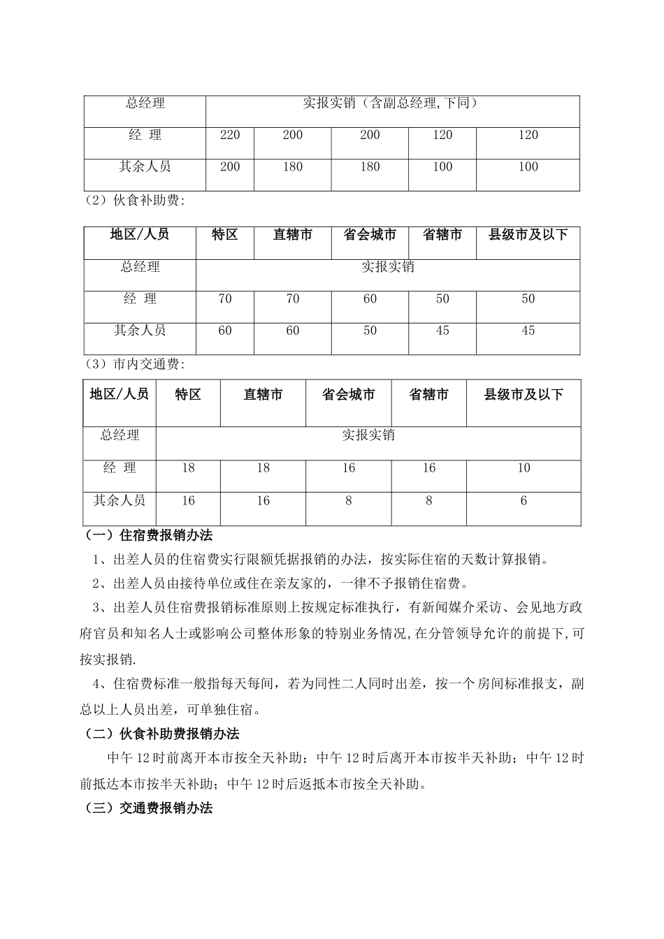 公司差旅费报销管理制度及流程26618_第2页