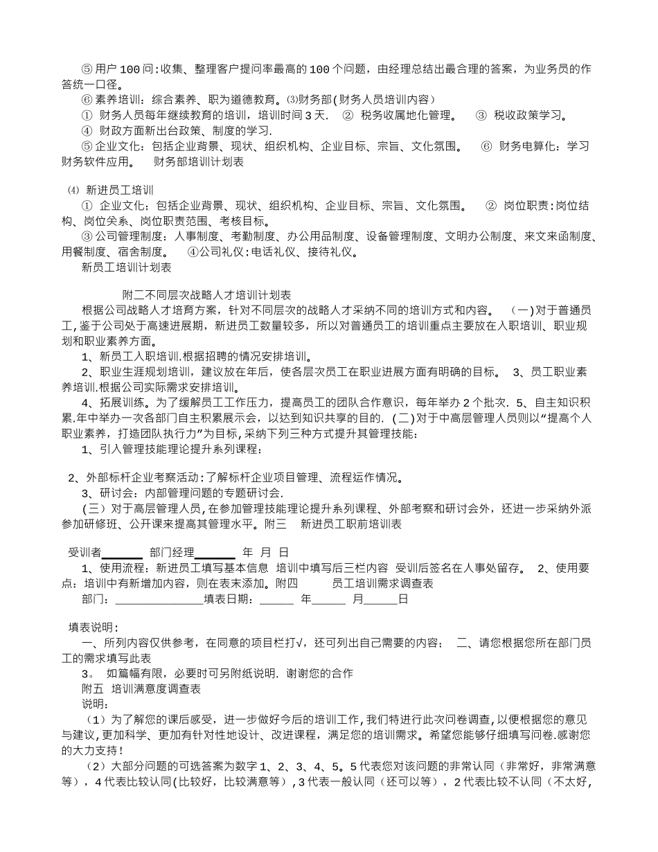 公司年度培训计划书1_第3页