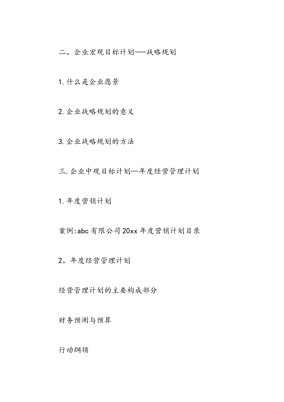 公司年度工作计划书2025-精选范文_第2页