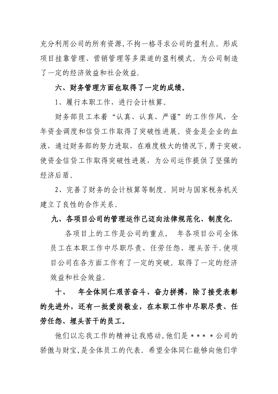 公司年度工作总结及战略规划模板_第3页