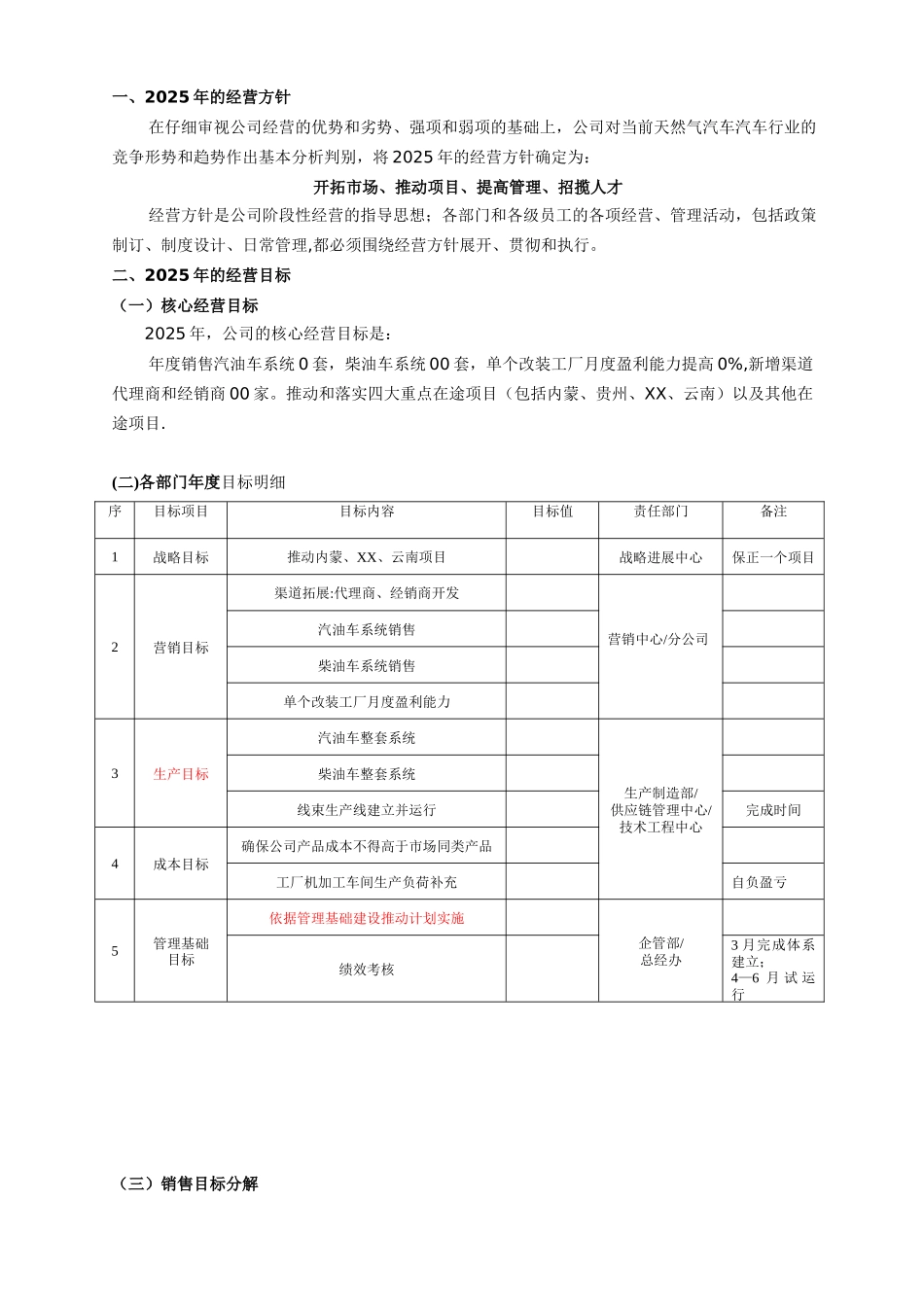 公司年度经营计划书55194_第2页