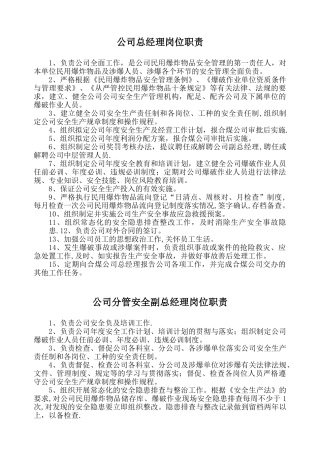 公司总经理岗位职责21348