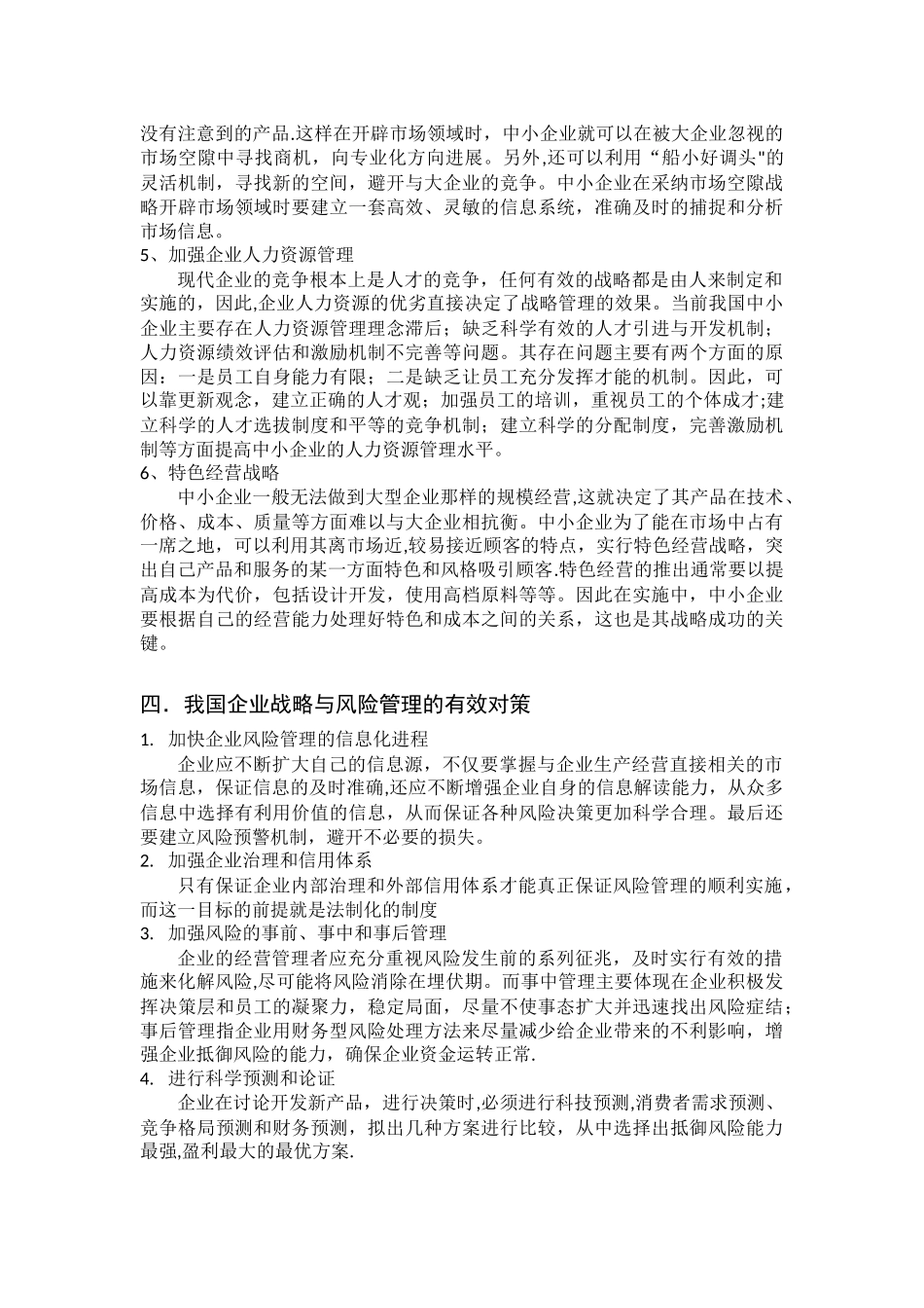 公司战略与风险管理论文_第3页