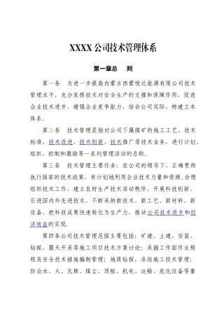 公司技术管理体系