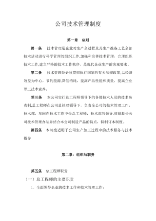 公司技术管理制度