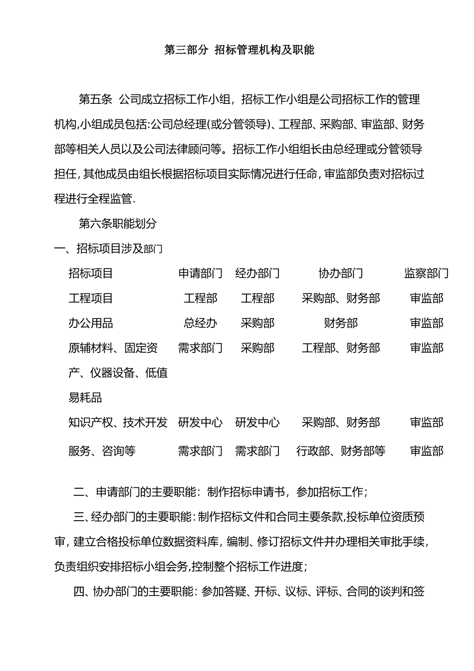 公司招标管理办法制度_第3页